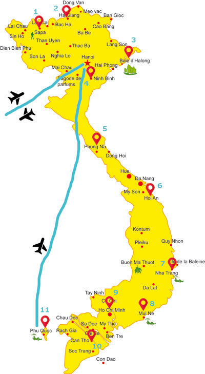 Vietnam du Nord au Sud